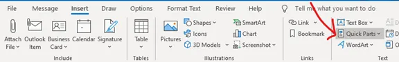 Outlook Quick Parts Outlook Quick Parts