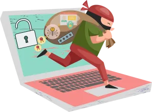 Free cybersecurity computer security hacking vector